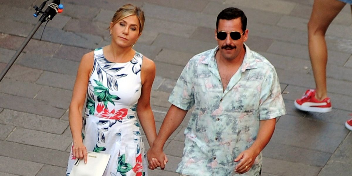 Jennifer Aniston and Adam Sandler spotted on the set of Murder Mystery