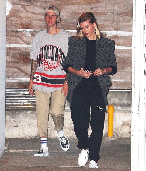 Jusitn Bieber cut his hair and shows it off while arriving to church in Los Angeles, CA with his wife Hailey Baldwin