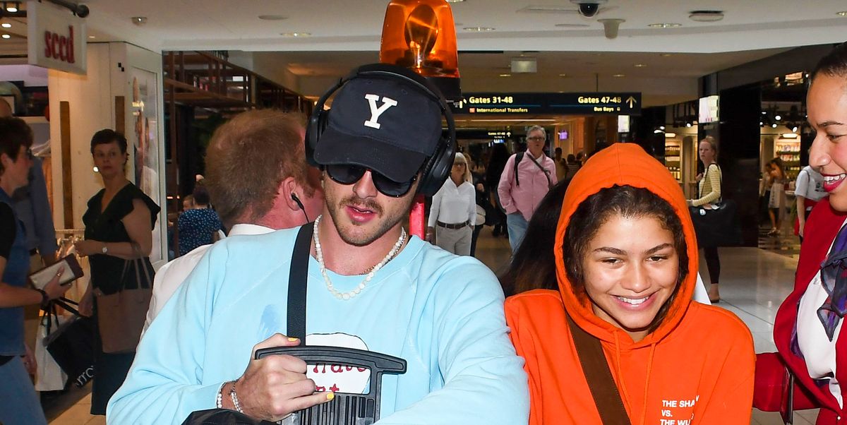 Zendaya and Jacob Elordi Wear Sweats While Traveling to Sydney