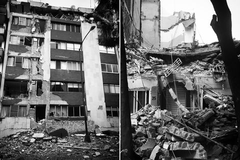 Earthquake, Demolition, Rubble, Monochrome, Black-and-white, Neighbourhood, Building, Ruins, 