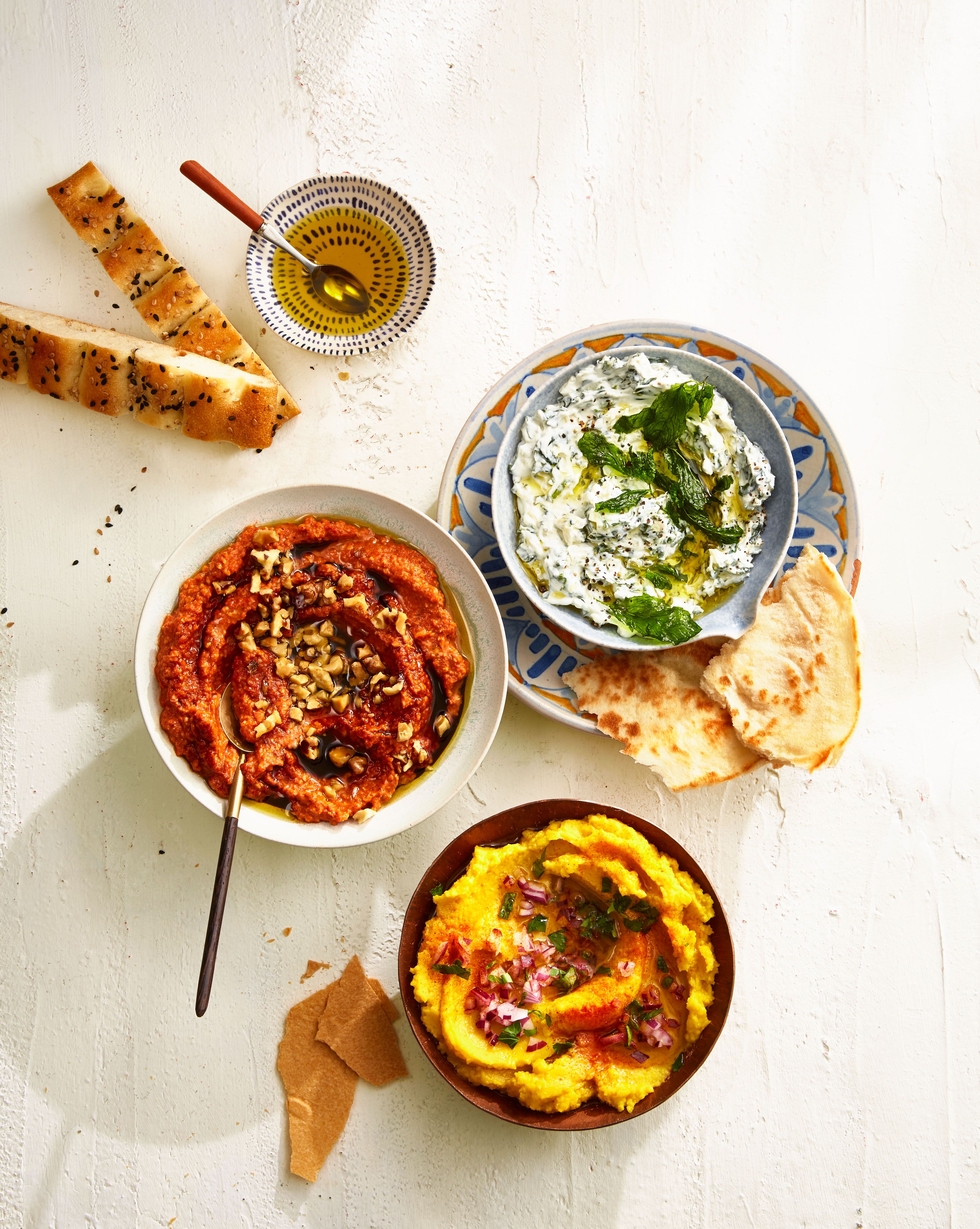 6 Piece Set of Colorful Divided Bowls Perfect for Dips, Chips