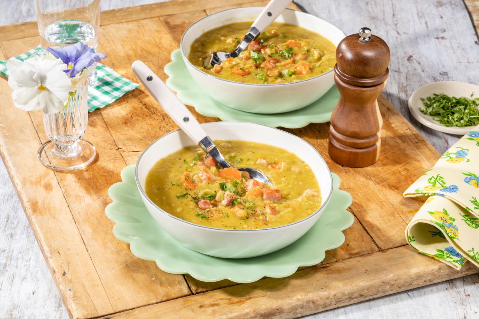 Classic Split Pea Soup with Ham - Skinnytaste