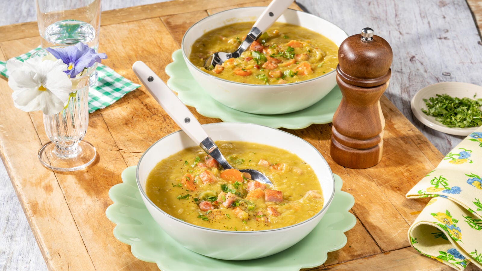 Split Pea Soup {With Ham} - Two Peas & Their Pod