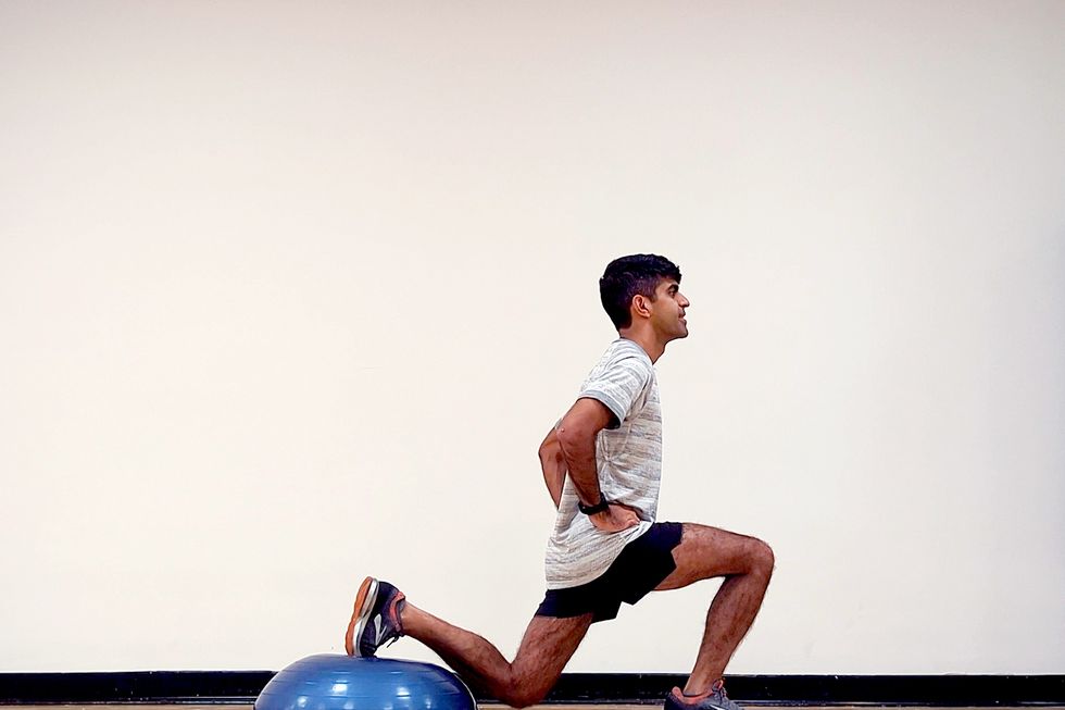 bosu ball exercises for beginners, split squat