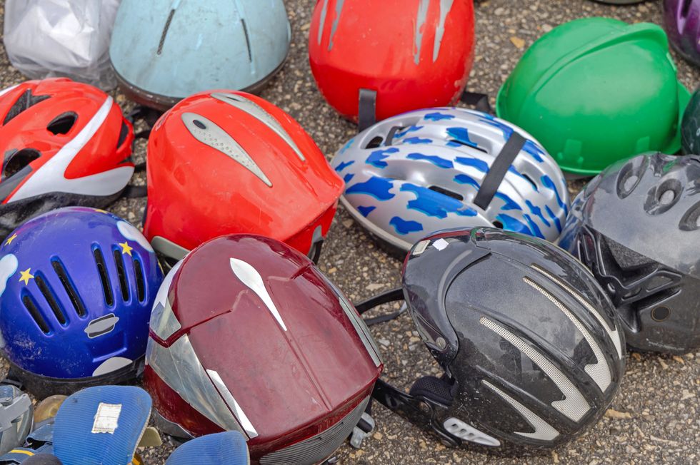 sports helmets flea market