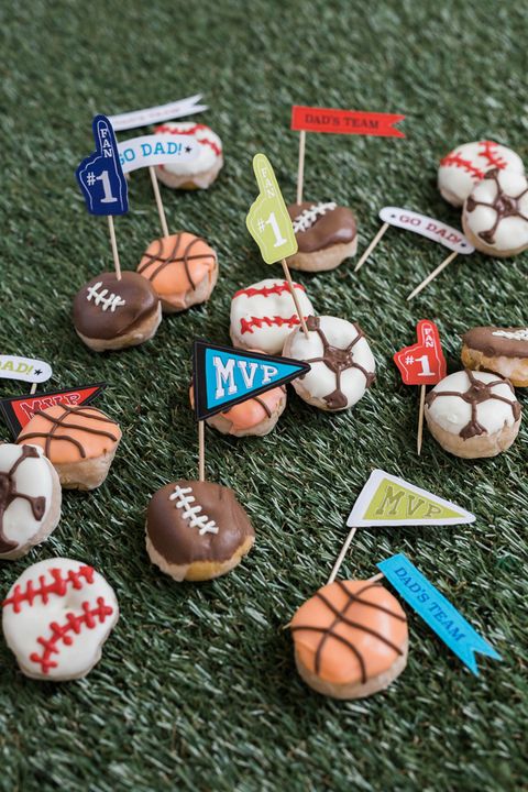 sports themed donuts