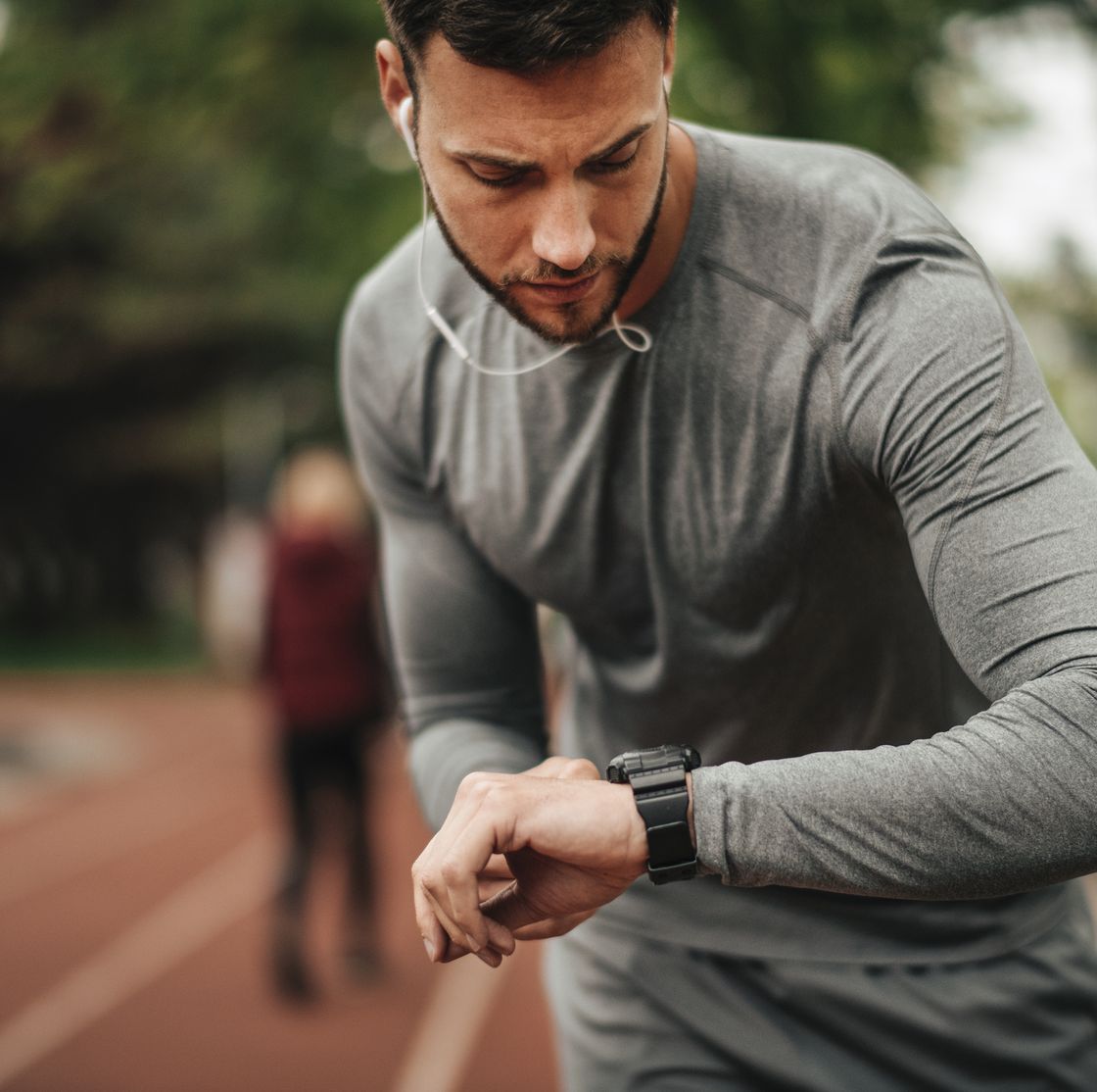 sportsman. exercising. fitness lover. body building. man doing exercise in park