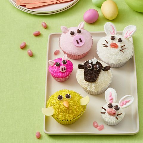 spring animal cupcakes