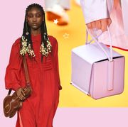 Pink, Fashion, Handbag, Bag, Material property, Fashion accessory, Fashion design, Formal wear, Style, Shopping, 