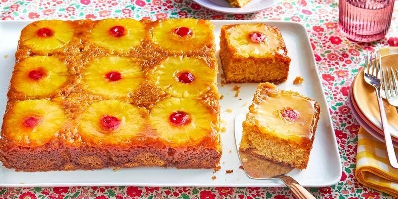 pineapple upside down spring cake