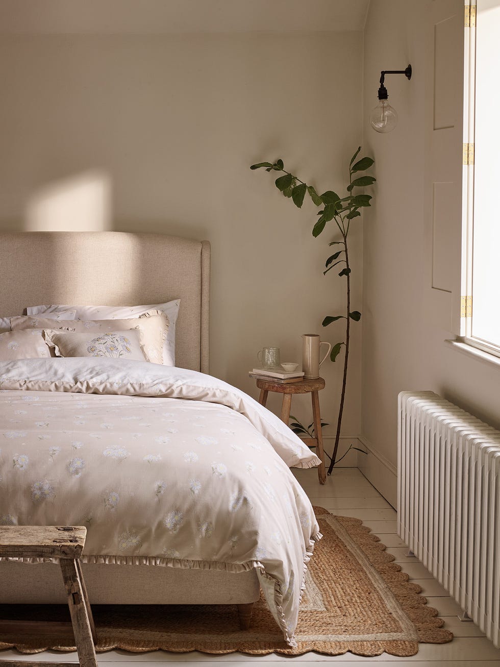 Bedroom with light interior