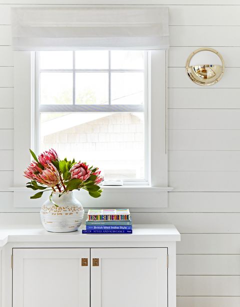 bright white window with table