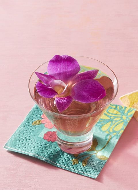 butterfly martini with orchid
