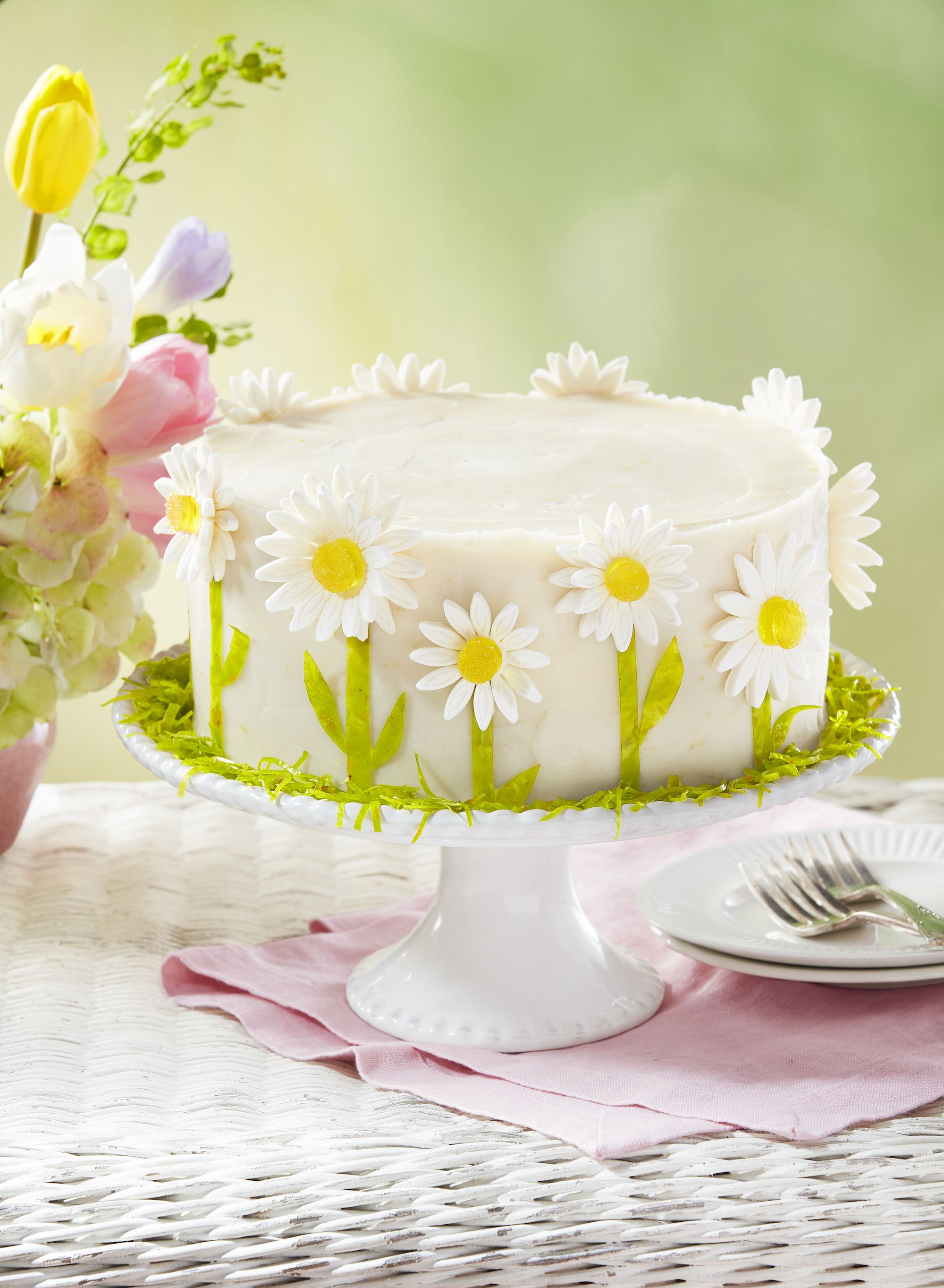 BUTTERCREAM PAINTED SPRING CAKE – Sweet Baking Adventures