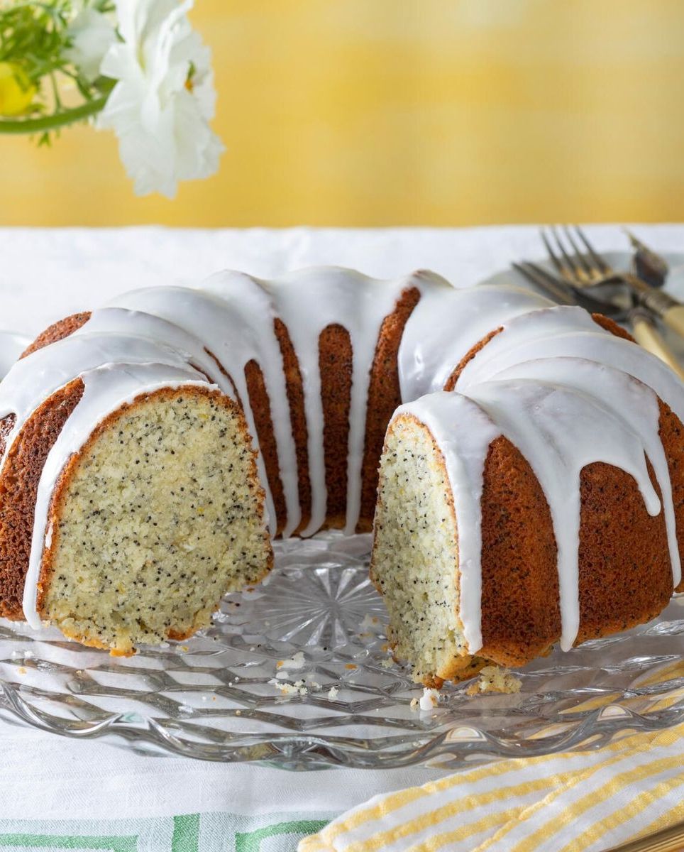 spring desserts lemon poppy seed cake