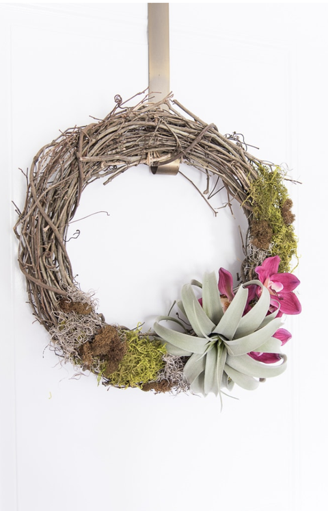 spring easter wreaths air plant wreath