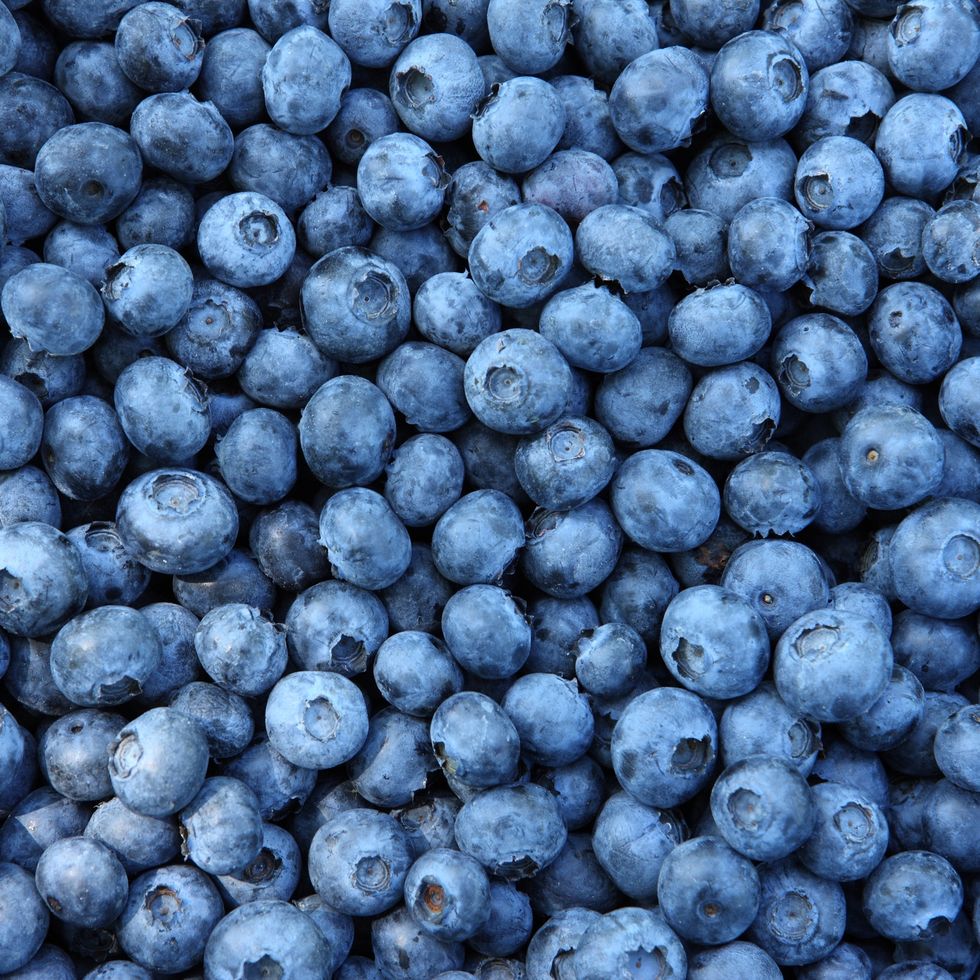 spring fruits like blueberries