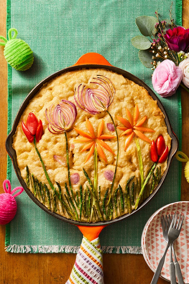 Best Spring Garden Art Focaccia Recipe - How To Make Spring Garden Art ...