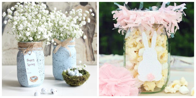 Spring Mason Jar Decor – Craft Box Girls