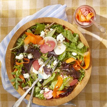 a salad with a side salad