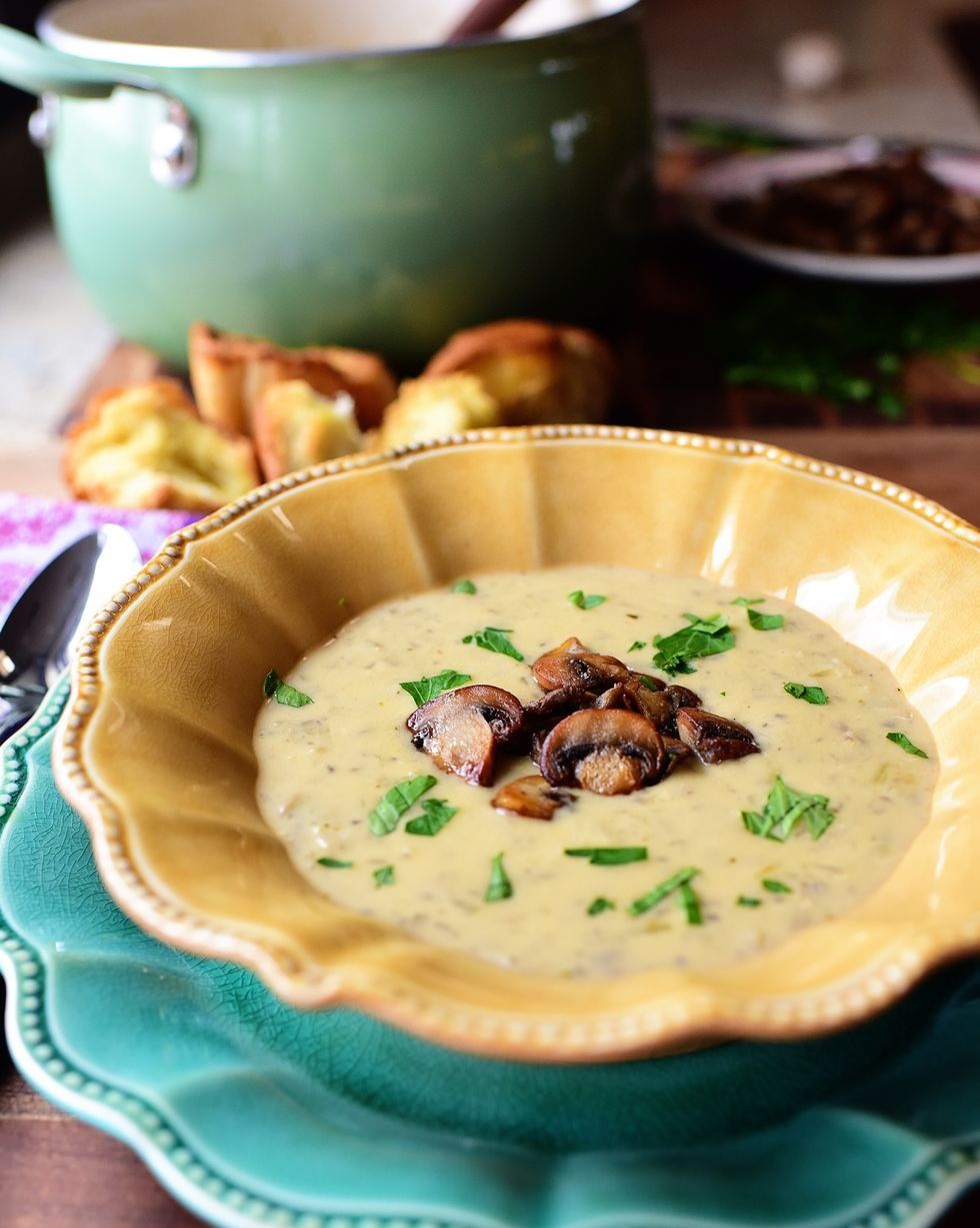 spring soups creamy mushroom soup