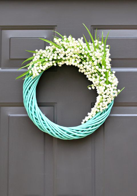 spring wreath ideas lily of the valley