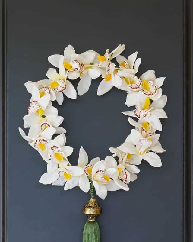 spring wreath ideas orchid wreath