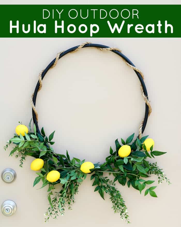 spring wreath ideas hula hoop wreath