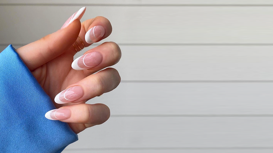 Simple gray, pink, and white nail art  Dot nail art designs, Nail art  dotting tool, Stylish nails art