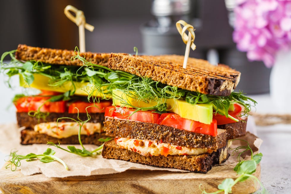 sandwich with sprouts