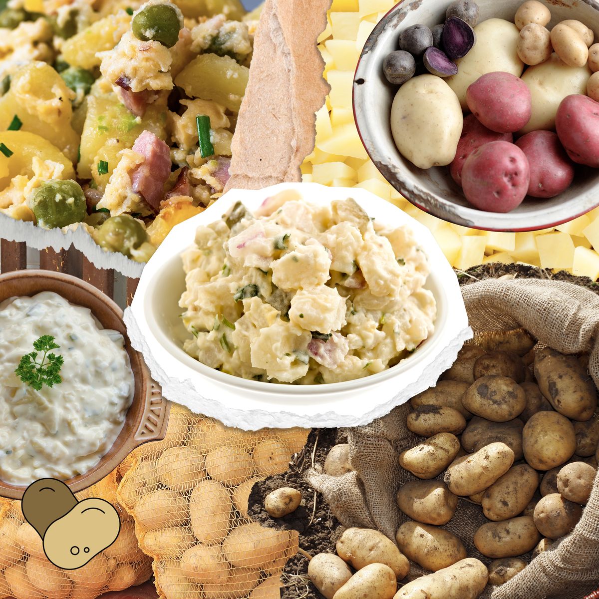 potato salad collage