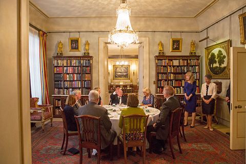 The Prince Of Wales & Duchess Of Cornwall Host A Tea For Battle of Members of Battle of Britain Fighter Association