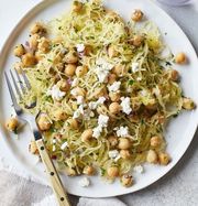 Heart Healthy Recipes - Vegetarian Meals Spaghetti Squash and Chickpea Sauté