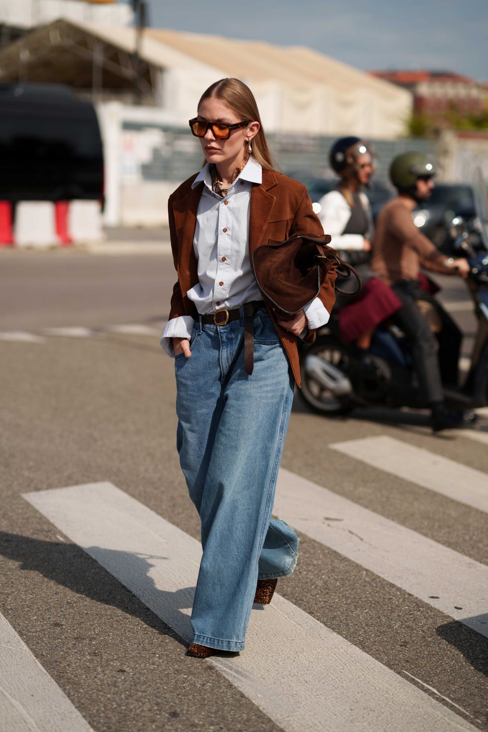 Brown street style trend