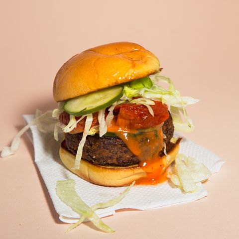 Hamburger, Food, Dish, Buffalo burger, Veggie burger, Cheeseburger, Cuisine, Slider, Bun, Burger king premium burgers, 