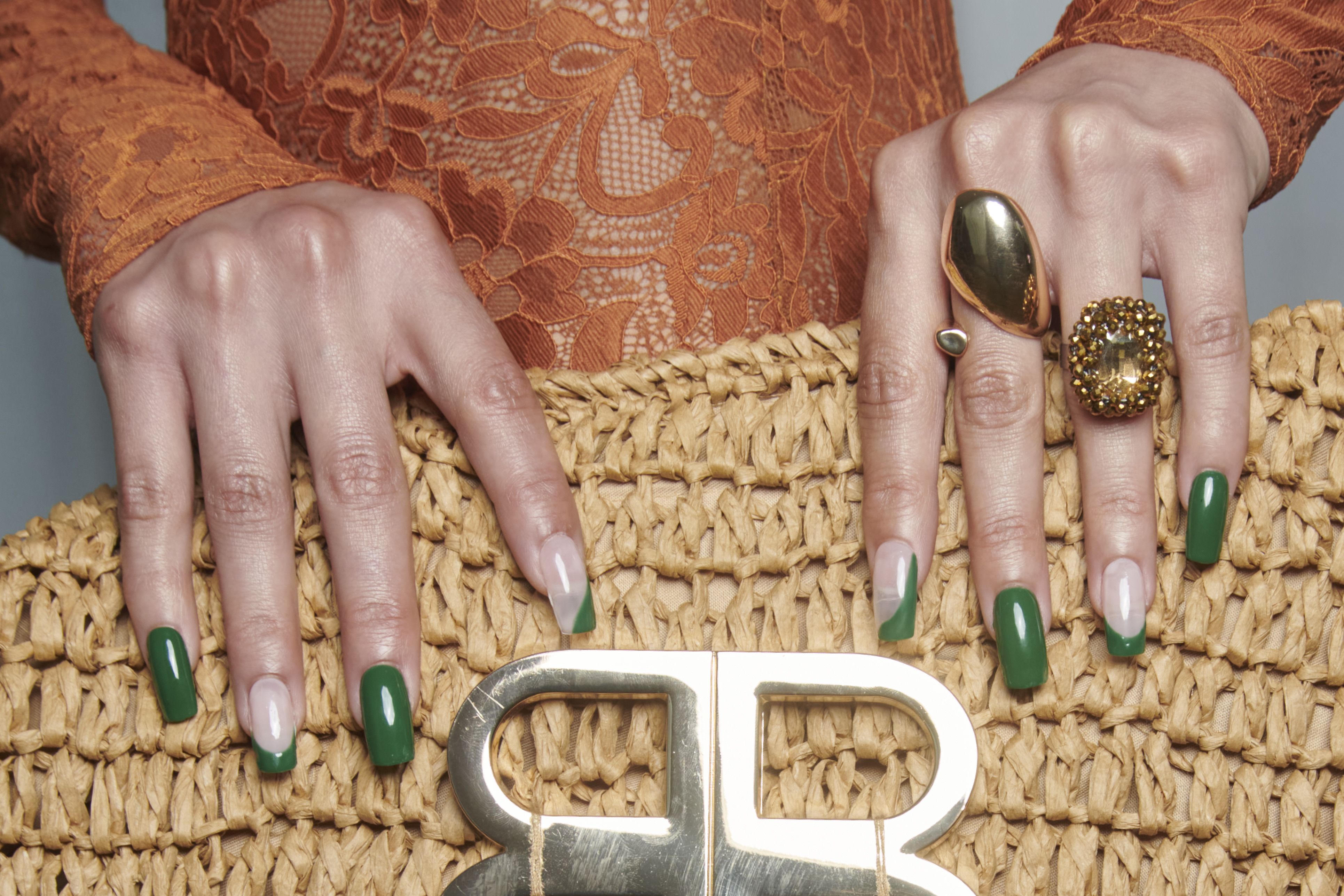 Dark Green Nail Polish Is Trending for Winter — Here's How to Wear