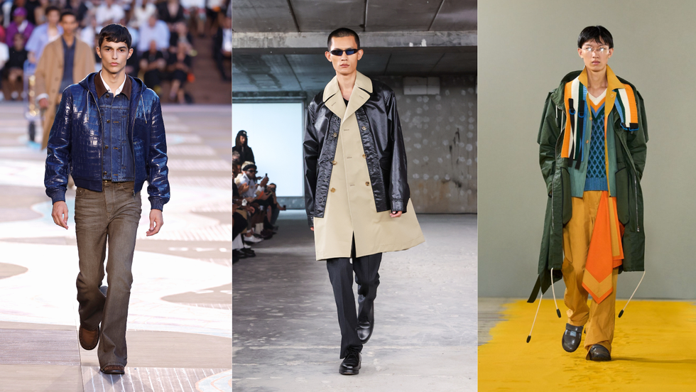 l r; louis vuitton, junya watanabe, craig green﻿