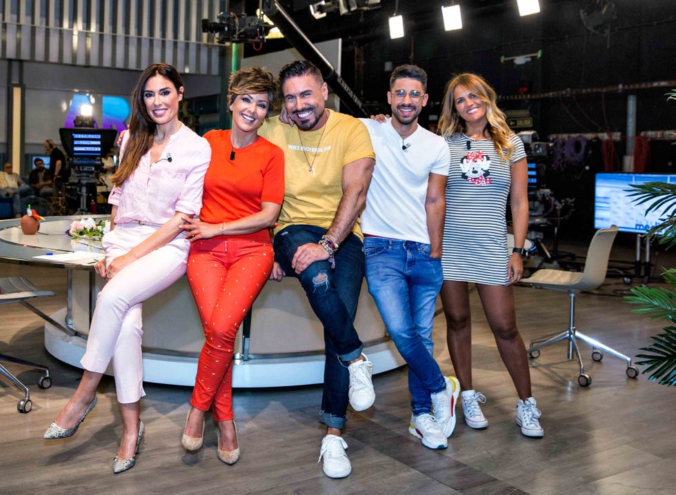 Sonsoles con Liz Emiliano, Miguel Frigenti, Miguel Ángel Nicolás e Isabel Rábago