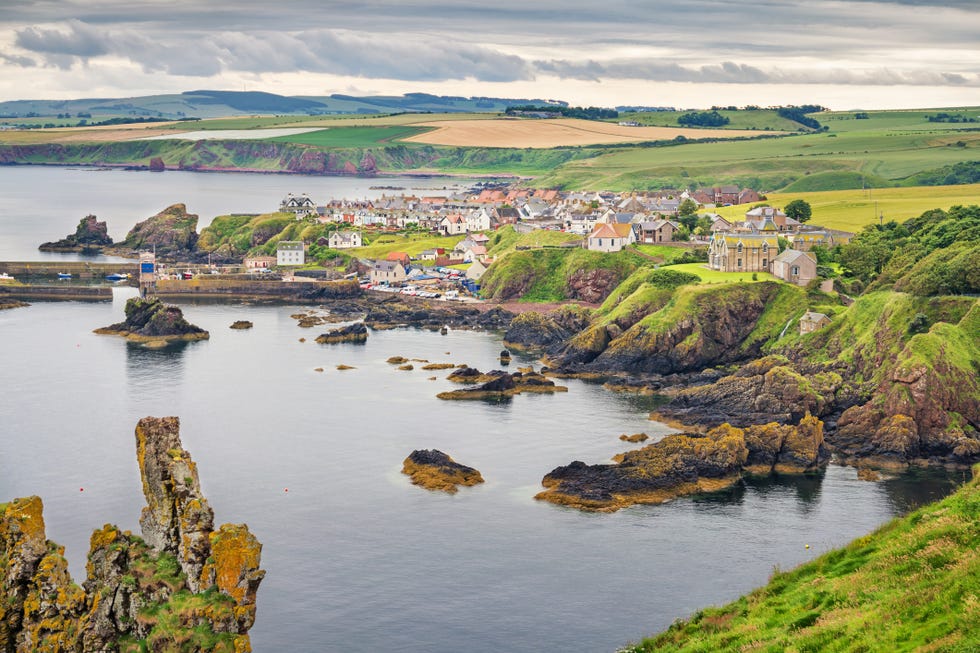 st abbs village and st abb's head in scotland