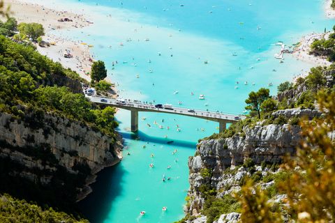 st croix lake and verdon river in france
