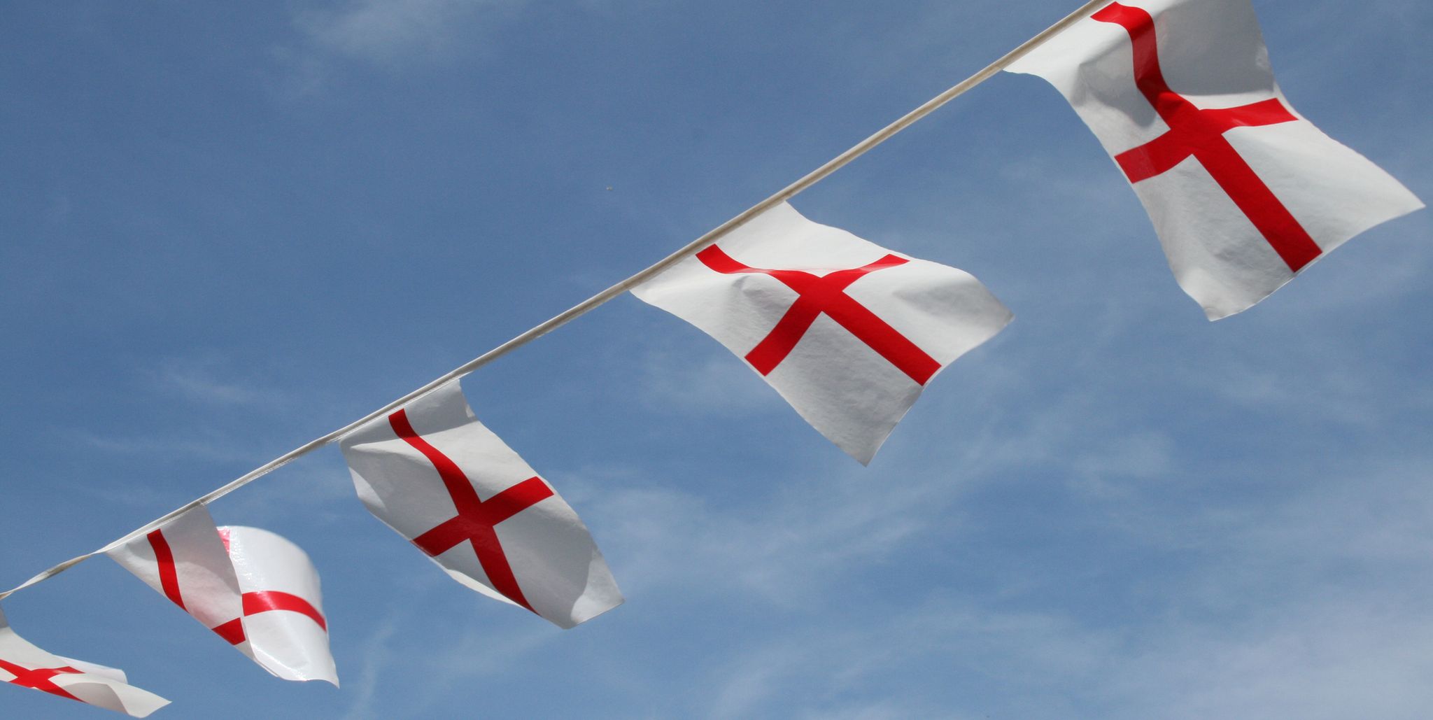 St George flag bunting