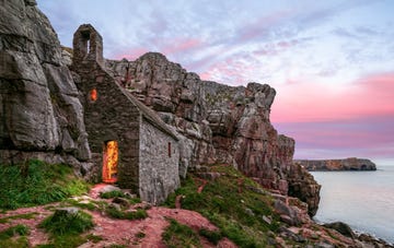 st govan's chapel in stackpole pembrokeshire coast national park