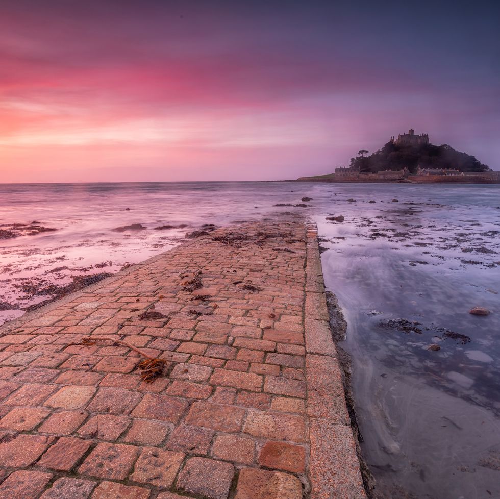 st michael's mount, marazion, cornwall as part of article on best places to see the sunrise