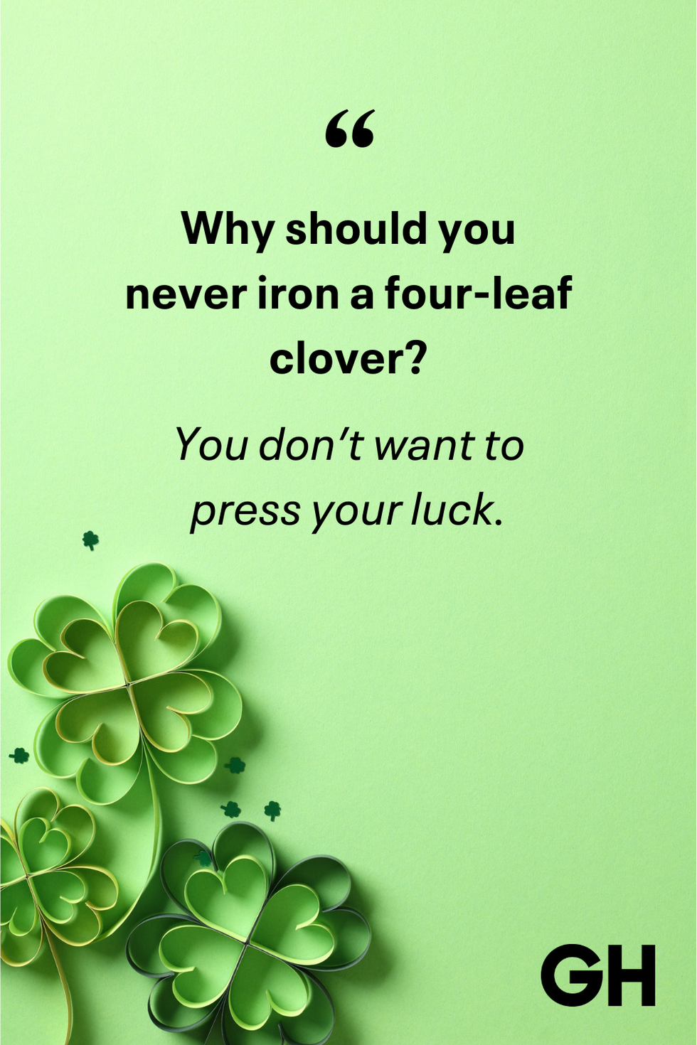 iron four leaf clover