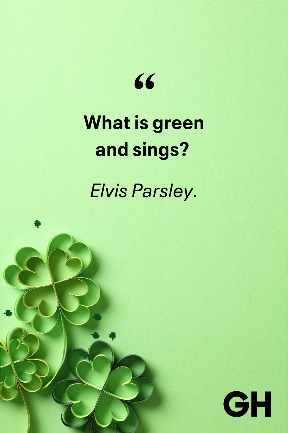 green and sings
