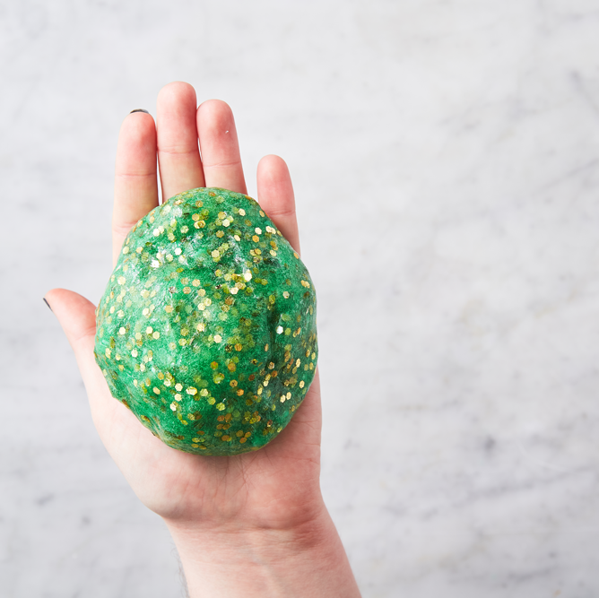Sensory Slime Recipe for St. Patrick's Day - Eating Richly