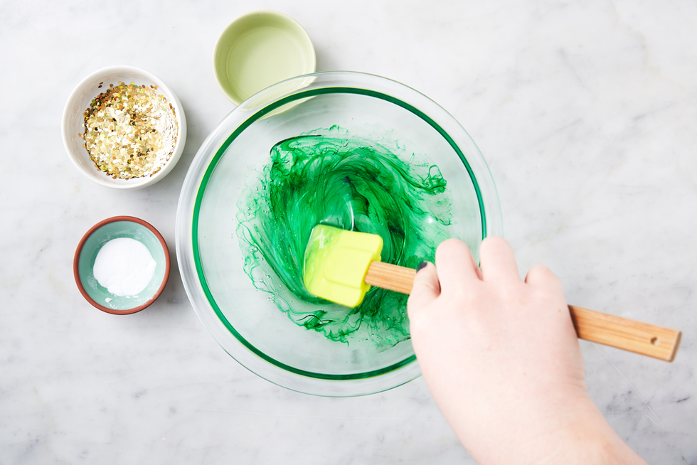 Sensory Slime Recipe for St. Patrick's Day - Eating Richly