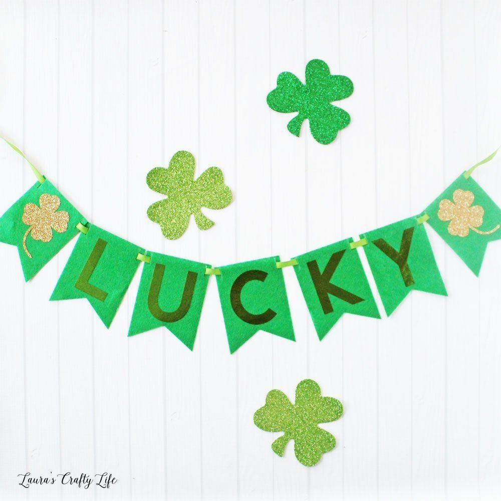  Pink St. Patrick's Day 1st Birthday Photo Banner for Girls  Shamrock 12 Month Glitter Banner Irish Clover Lucky One Cake Topper St.  Paddy's Day Birthday Party Decor Set with Green and