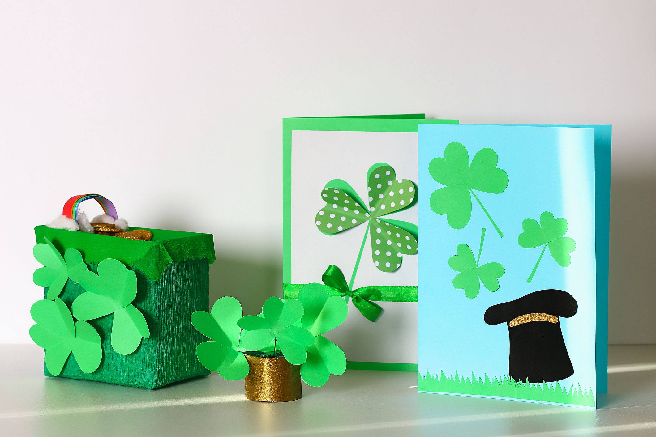 St. Patrick's Day Paper Crafts for Kids