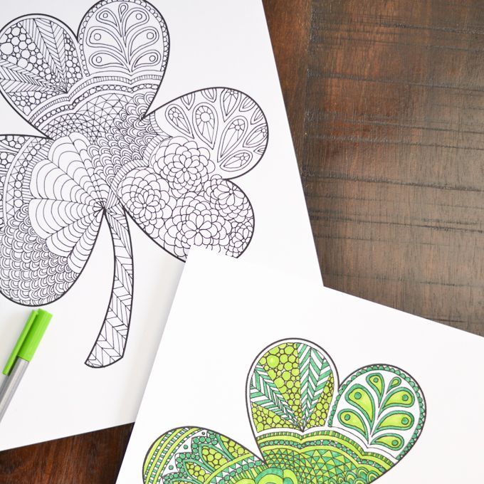  st patricks day crafts coloring